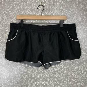 OP Junior's Black Elastic Waist Pull On Surfer Shorts - Size XL (15-17) - Beach
